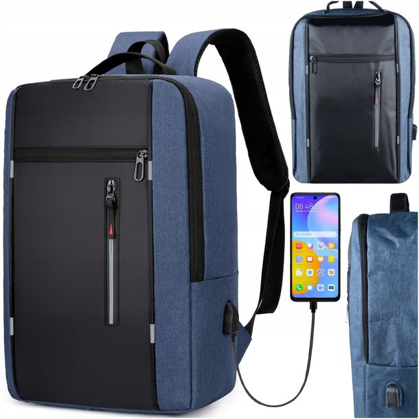 PLECAK szkolny miejski WODOODPORNY TURYSTYCZNY - z wieloma przegrodami,