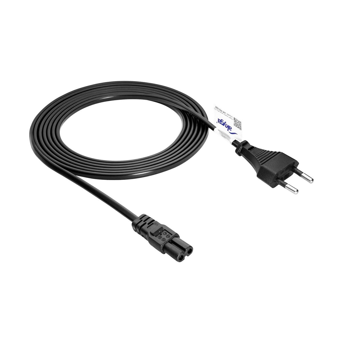 Kabel zasilający ósemka miedziany 3.0m Akyga AK-RD-02C IEC C7 / CEE 7/16
