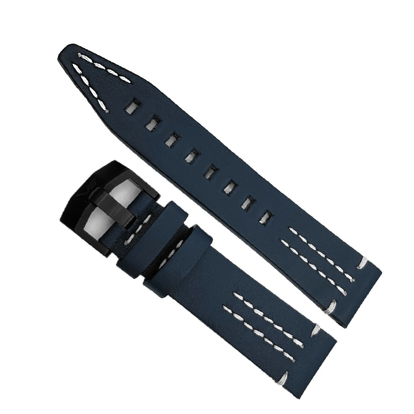 Pasek do zegarka Vostok Europe Pasek Rocket N1 22mm - Skóra (C564) niebieski z białym przeszyciem czarna klamra ★ OFICJALNY SKLEP ★ Kod rabatowy ★ PayPo GRATIS WYSYŁKA ZWROT DO 365 DNI