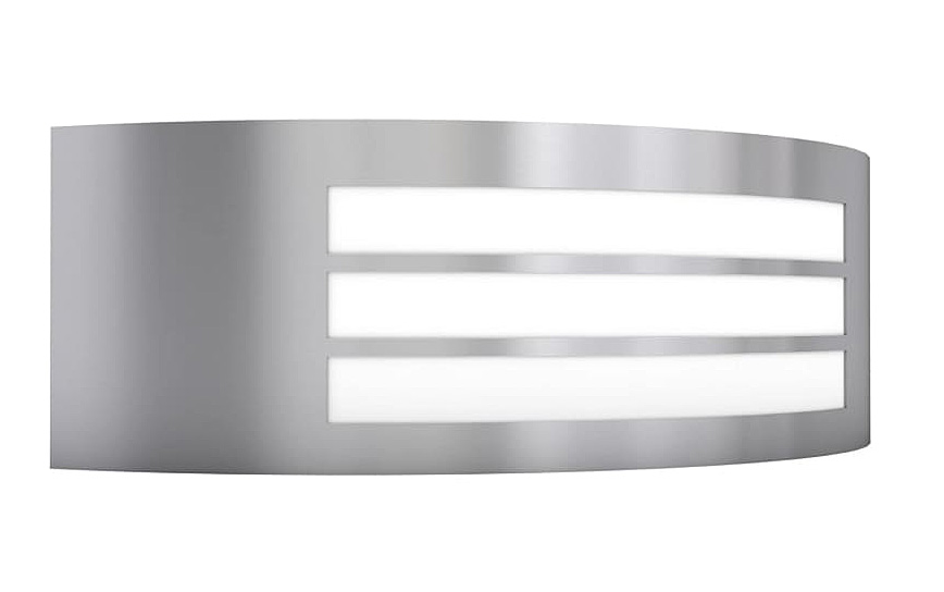 Minimalistyczny srebrny kinkiet zewnętrzny - O-004 B7-K40