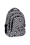 Plecak 3-komorowy Backup w kratkę Happy Face PLB6X14