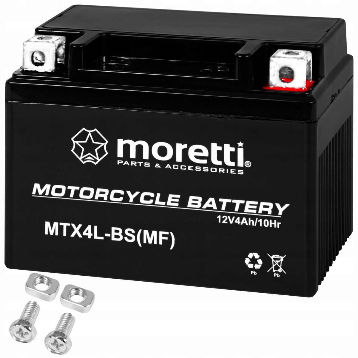 AKUMULATOR ŻELOWY MORETTI YTX4L-BS 12V 4Ah MOTOCYKLOWY SKUTER MOTOR QUAD
