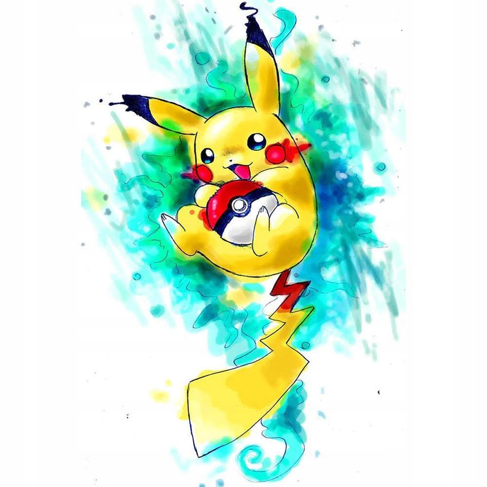 Haft diamentowy mozaika diamentowa zestaw xxl 5d dla dzieci pikachu