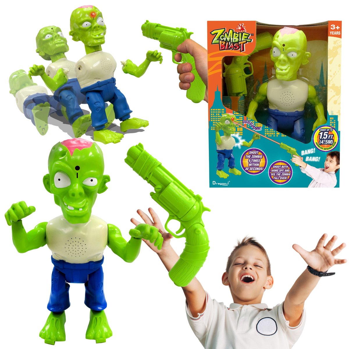 Zombie Blast™ - super zabawka strzelecka Dragon-i Toys