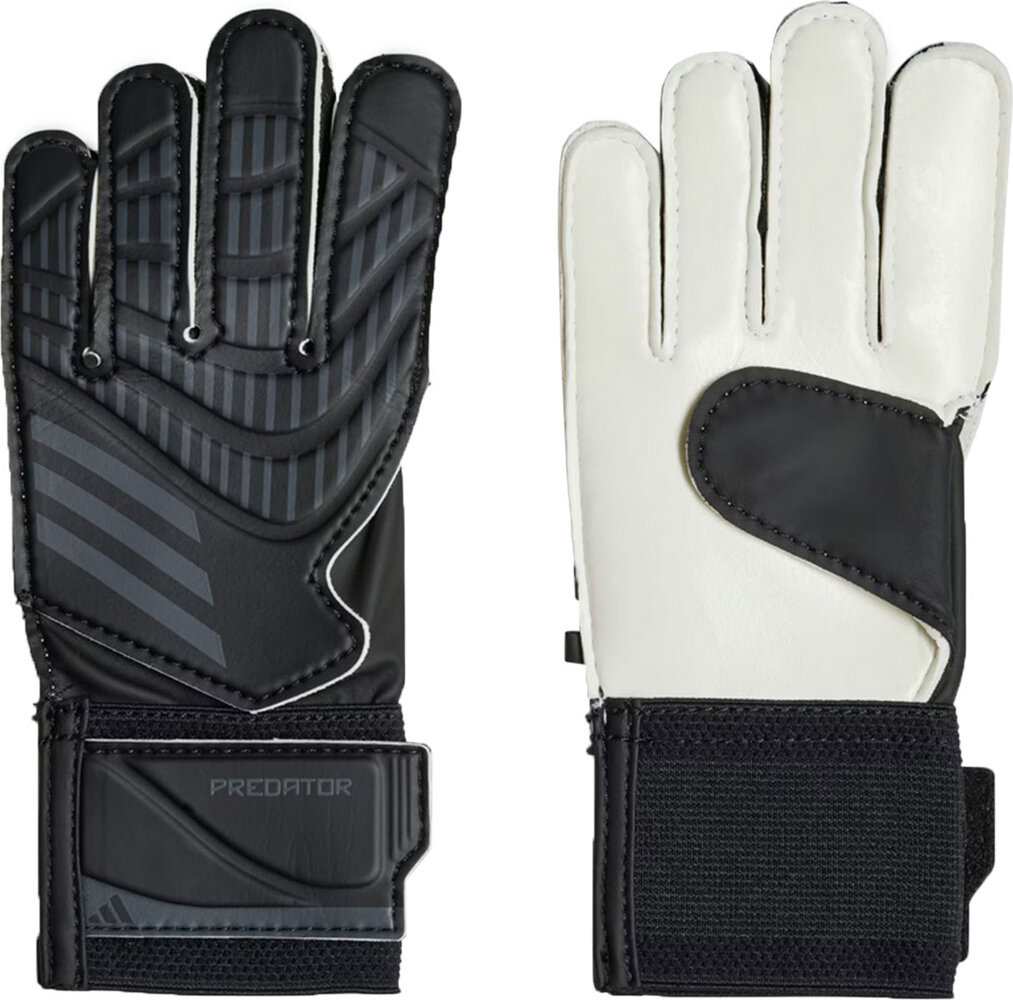 Rękawice bramkarskie dla dzieci adidas Predator Training czarno-białe IW6281-4,5