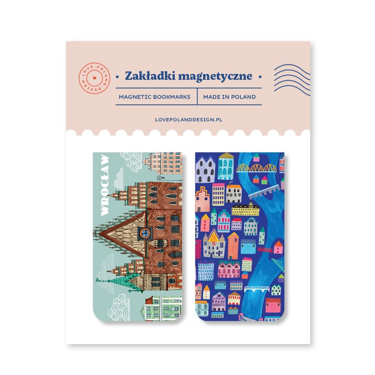 Zakładki Magnetyczne Wrocław Ratusz + Mapa