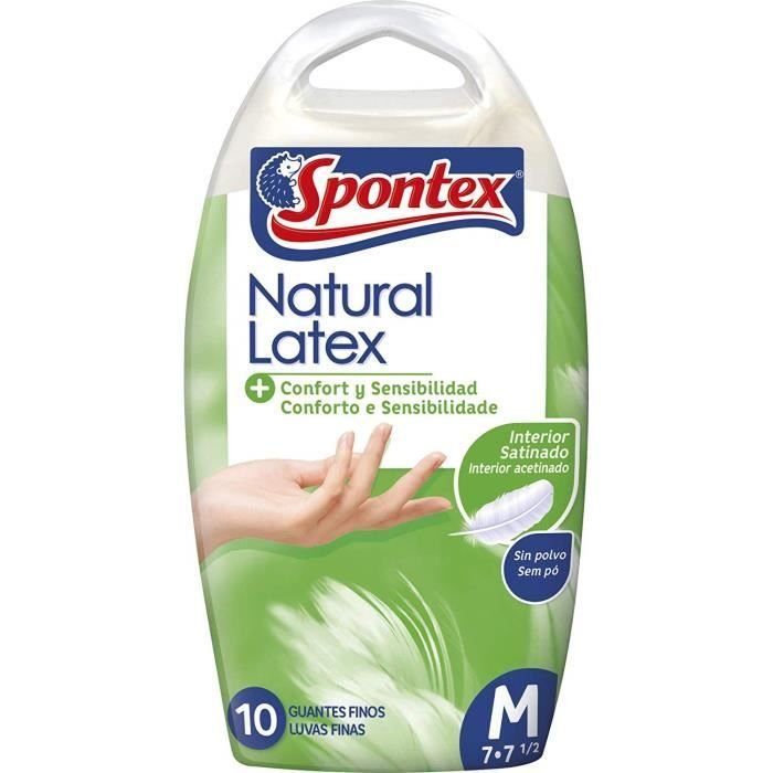 Rękawiczki jednorazowe Spontex – Getta Second Skin-Silk x średni rozmiar 10 – 994667