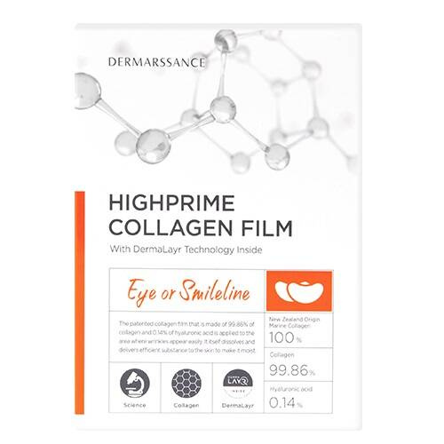 DERMARSSANCE Highprime Collagen Film Płatki Pod Oczy Lub Bruzdy Nosowe 5szt.