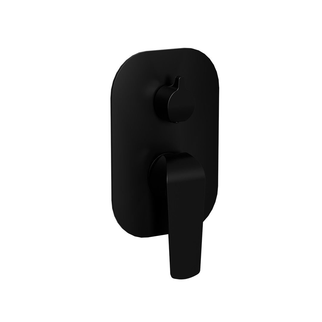 Bateria prysznicowa podtynkowa Excellent Clever 2.0 czarny mat AREX.4145BS