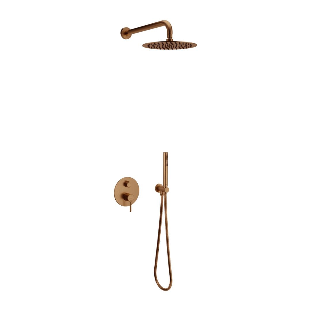 Excellent Zestaw prysznicowy podtynkowy Pi miedź szczotkowana AREX.SET.1245CB