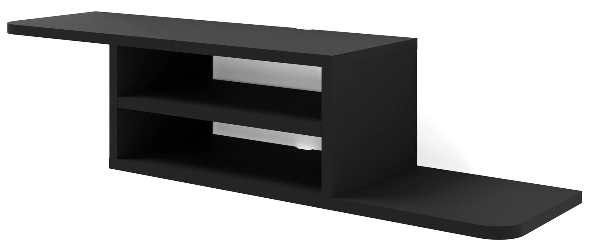 Czarna Wisząca Półka Pod Tv P6-H51