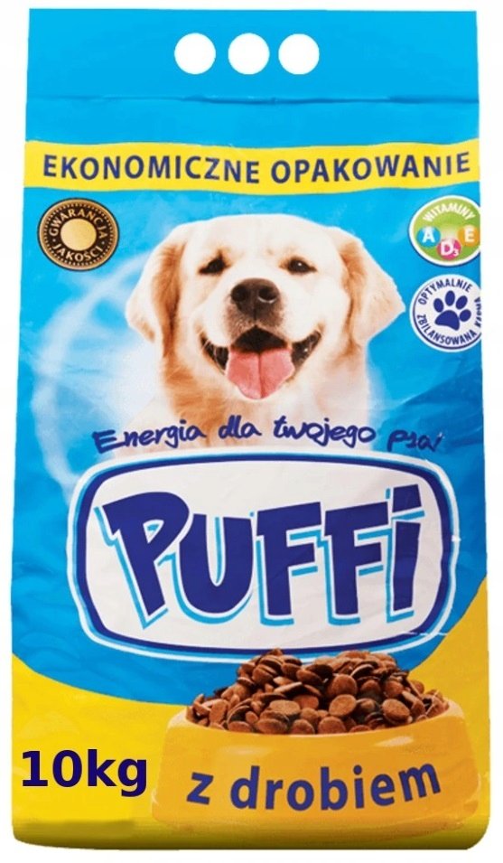 Karma Z Kurczakiem Dla Psów Dorosłych Puffi 10 Kg