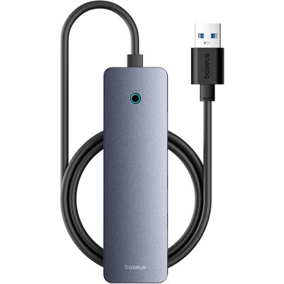 Hub BASEUS UltraJoy Lite 4w1 1 m USB 3.2 Gen. 1, Pasywny Szary