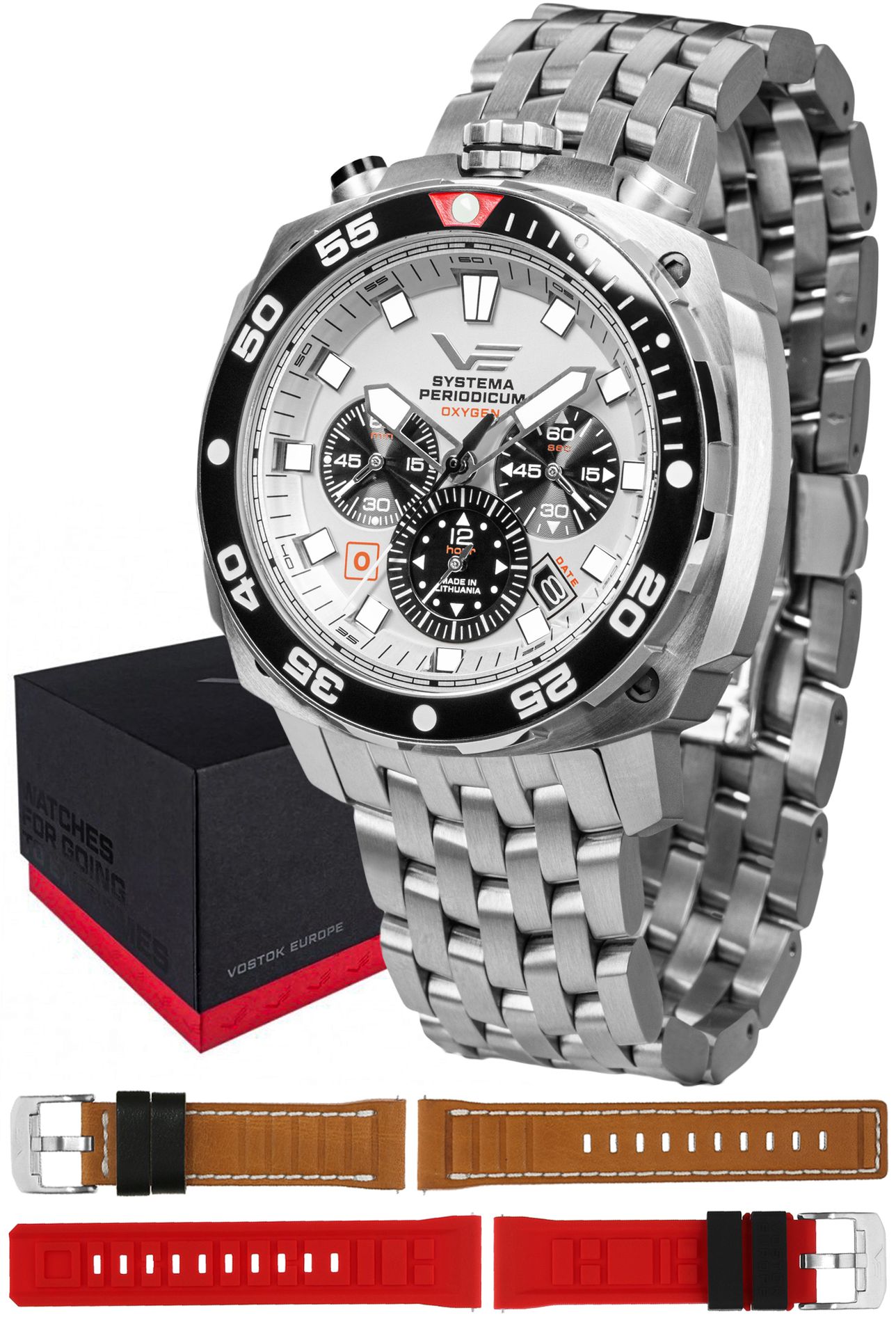 Zegarek Vostok Europe VK67-650A722B Systema Periodicum Oxygen