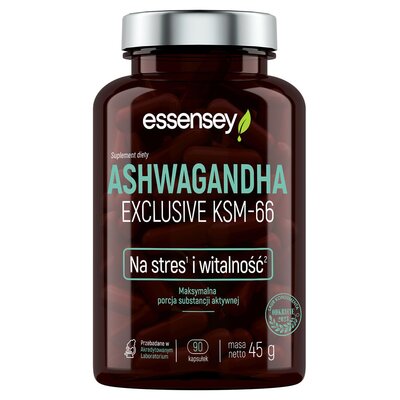 Essensey Ashwagandha Exclusive KSM-66 Stres 90vkaps.