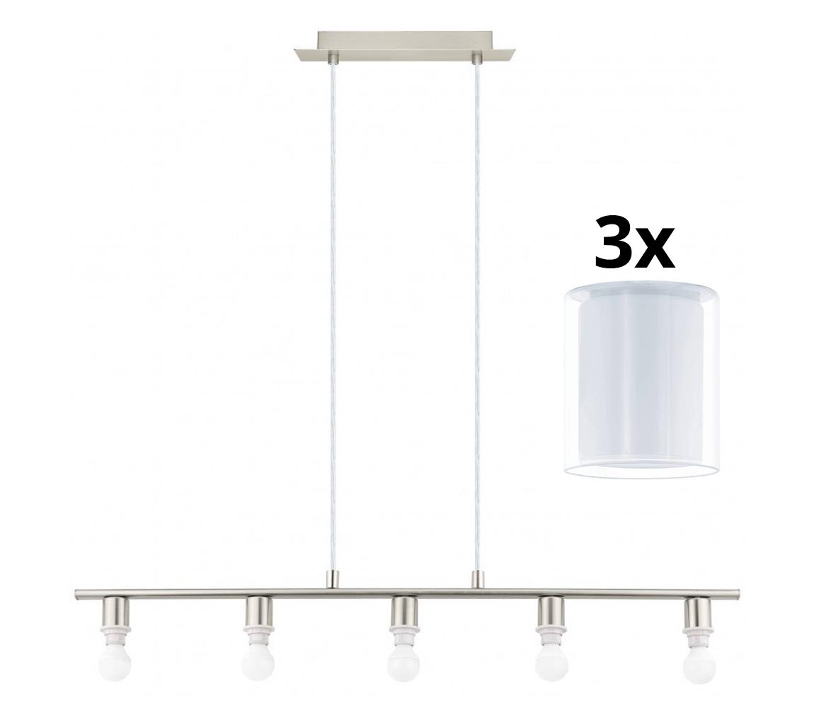 Eglo - LED Żyrandol na lince MY CHOICE 5xE14/4W/230V chrom/biały