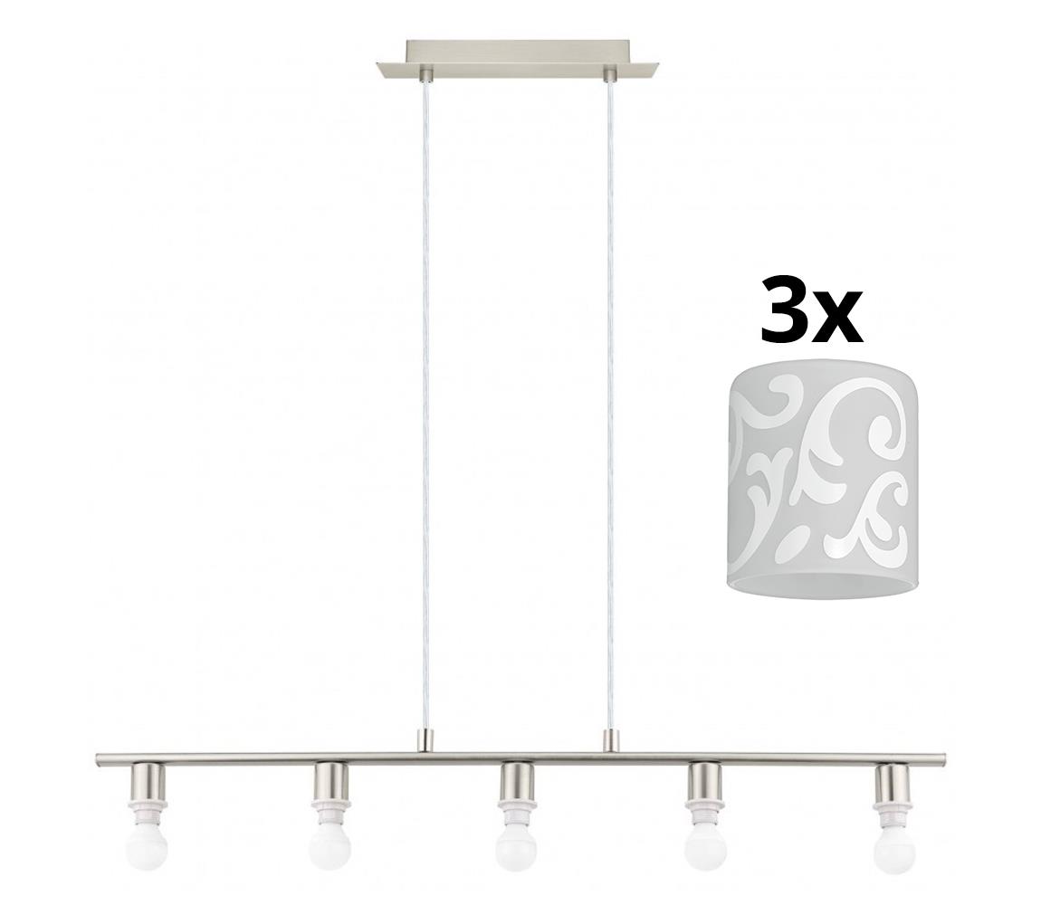 Eglo - LED Żyrandol na lince MY CHOICE 5xE14/4W/230V chrom/biały