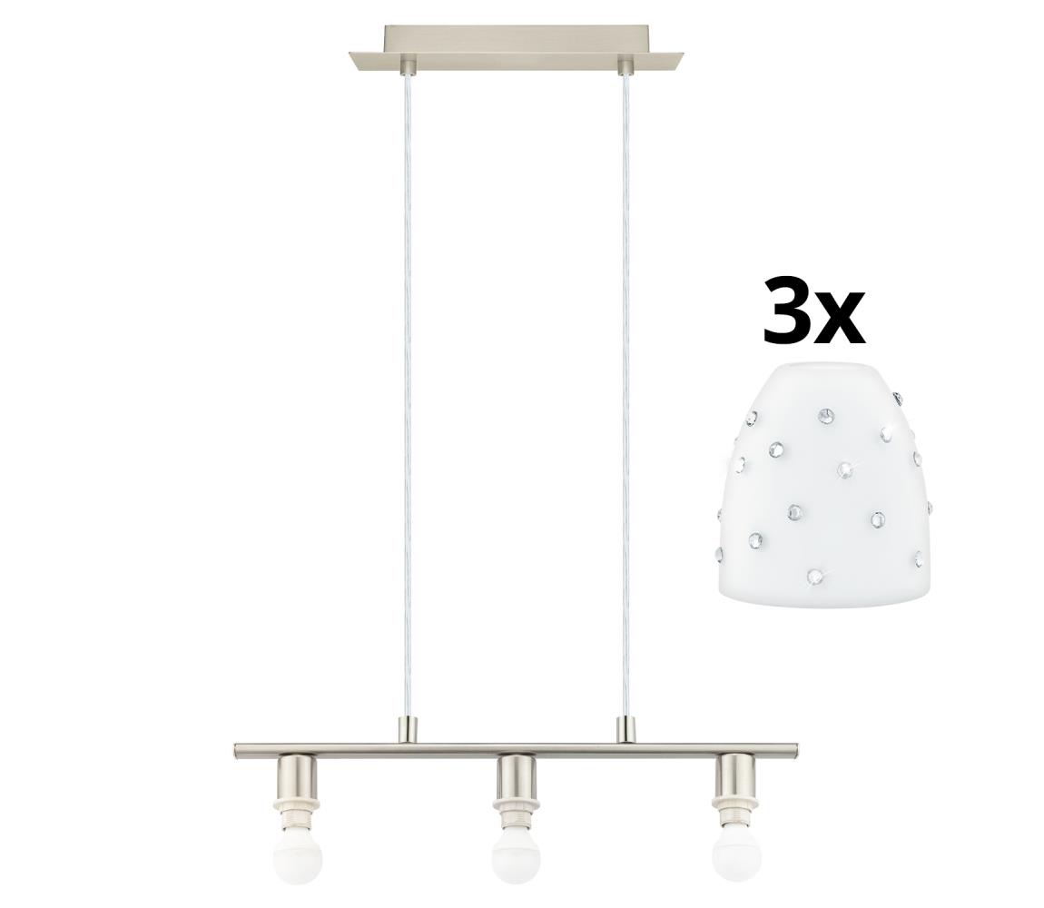 Eglo - LED Żyrandol na lince MY CHOICE 3xE14/4W/230V chrom/biały