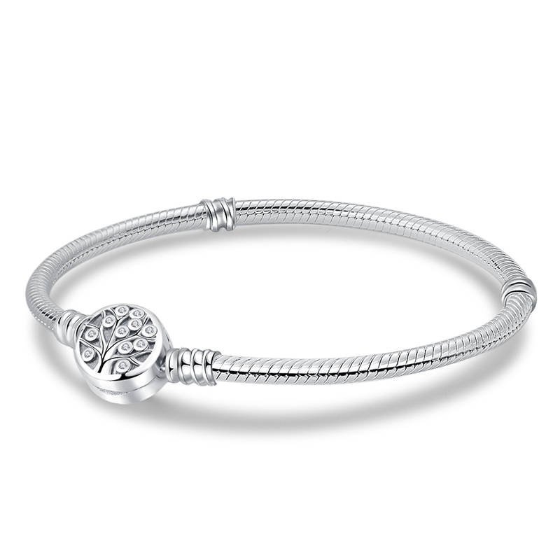 Bransoletka Modułowa Pandora Srebro 925 Charms Drzewo Rodzinne 21 cm