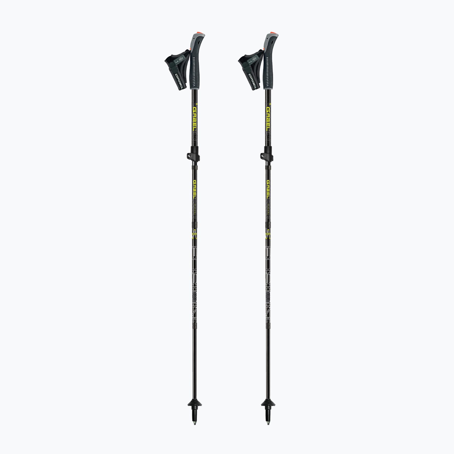 Kije nordic walking GABEL Fusion Wired czarny/limonkowy