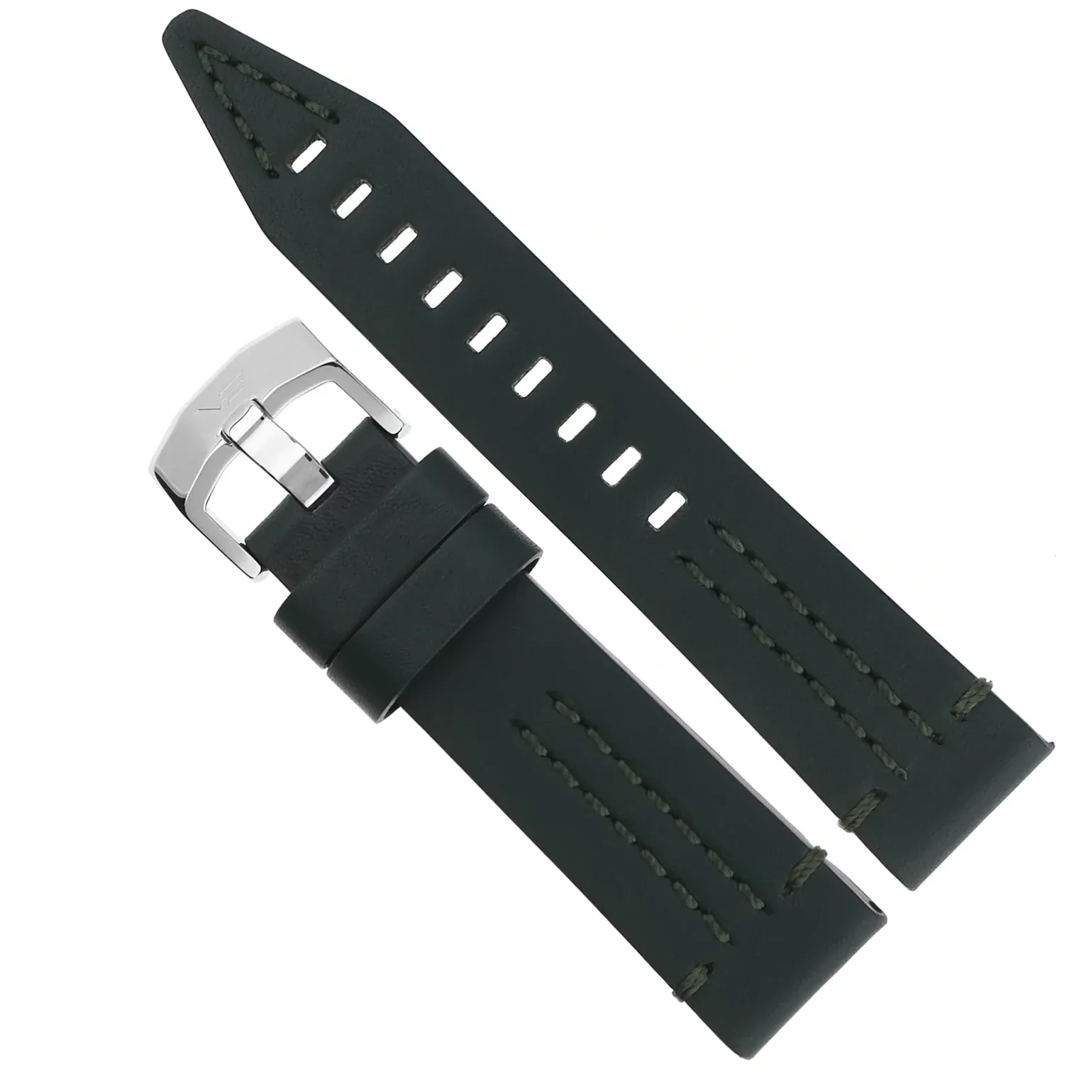 Pasek do zegarka Vostok Europe Pasek Rocket N1 22mm - Skóra (A710) zielony z błyszczącą klamrą ★ OFICJALNY SKLEP ★ Kod rabatowy ★ PayPo GRATIS WYSYŁKA ZWROT DO 365 DNI