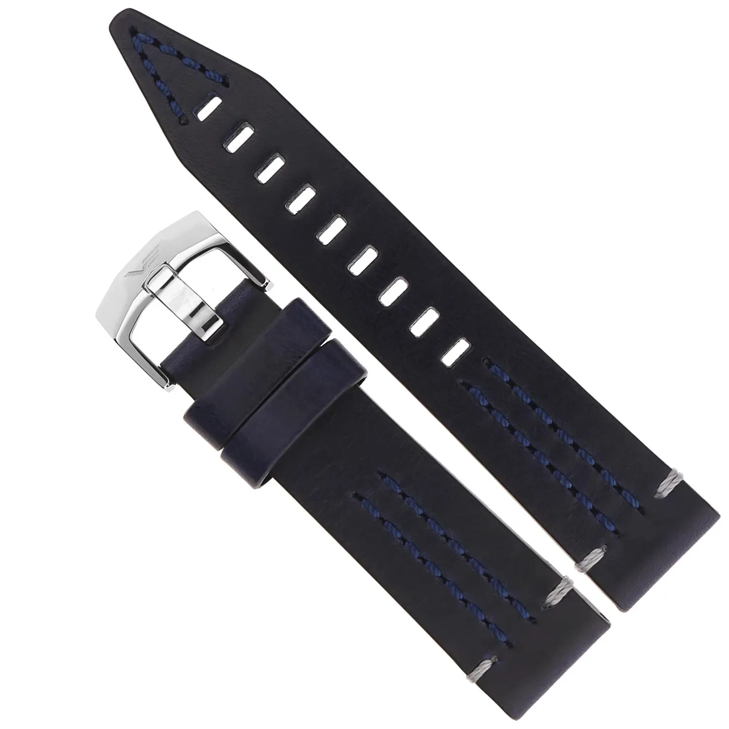 Pasek do zegarka Vostok Europe Pasek Rocket N1 22mm - Skóra (A708) niebieski z błyszczącą klamrą ★ OFICJALNY SKLEP ★ Kod rabatowy ★ PayPo GRATIS WYSYŁKA ZWROT DO 365 DNI