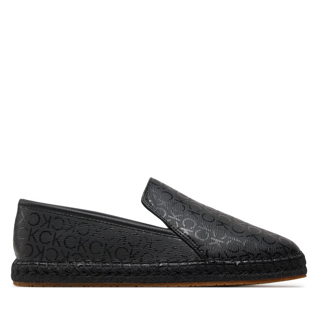 Espadryle Calvin Klein Espadrille Epi Mono HW0HW01917 Czarny