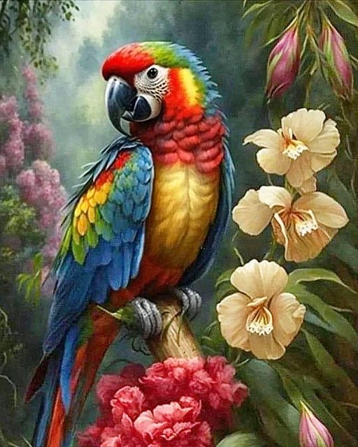 HAFT DIAMENTOWY DUŻY 60X40CM DIAMOND PAINTING MOZAIKA DIAMENTOWA ZESTAW 5D