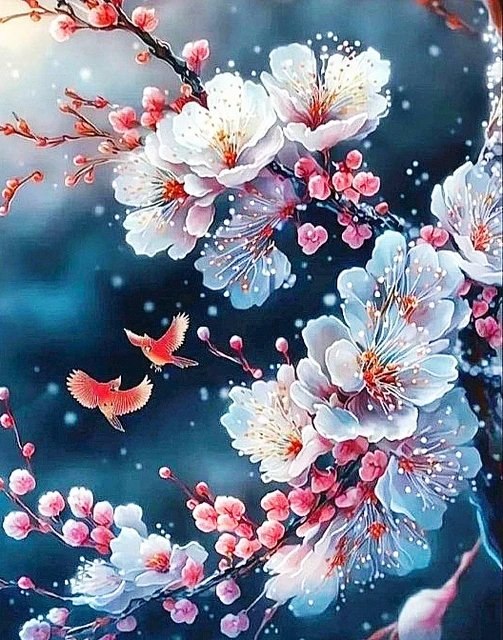 HAFT DIAMENTOWY DUŻY 60X40CM DIAMOND PAINTING MOZAIKA DIAMENTOWA ZESTAW 5D