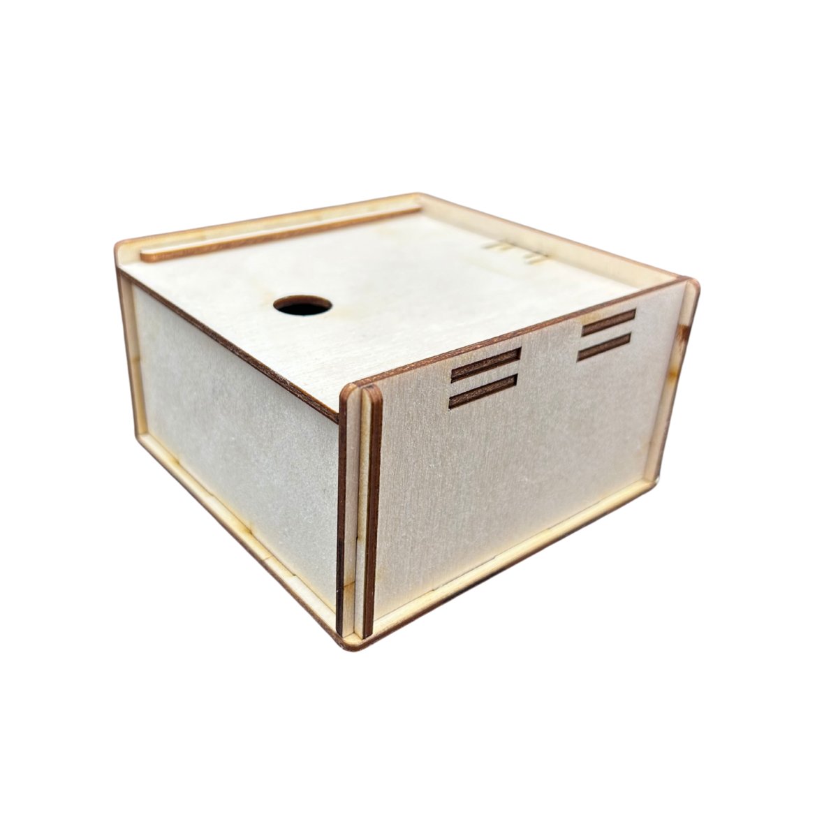 Drewniane Pudełko Szkatułka Przybornik ze Sklejki do Decoupage Zamykane