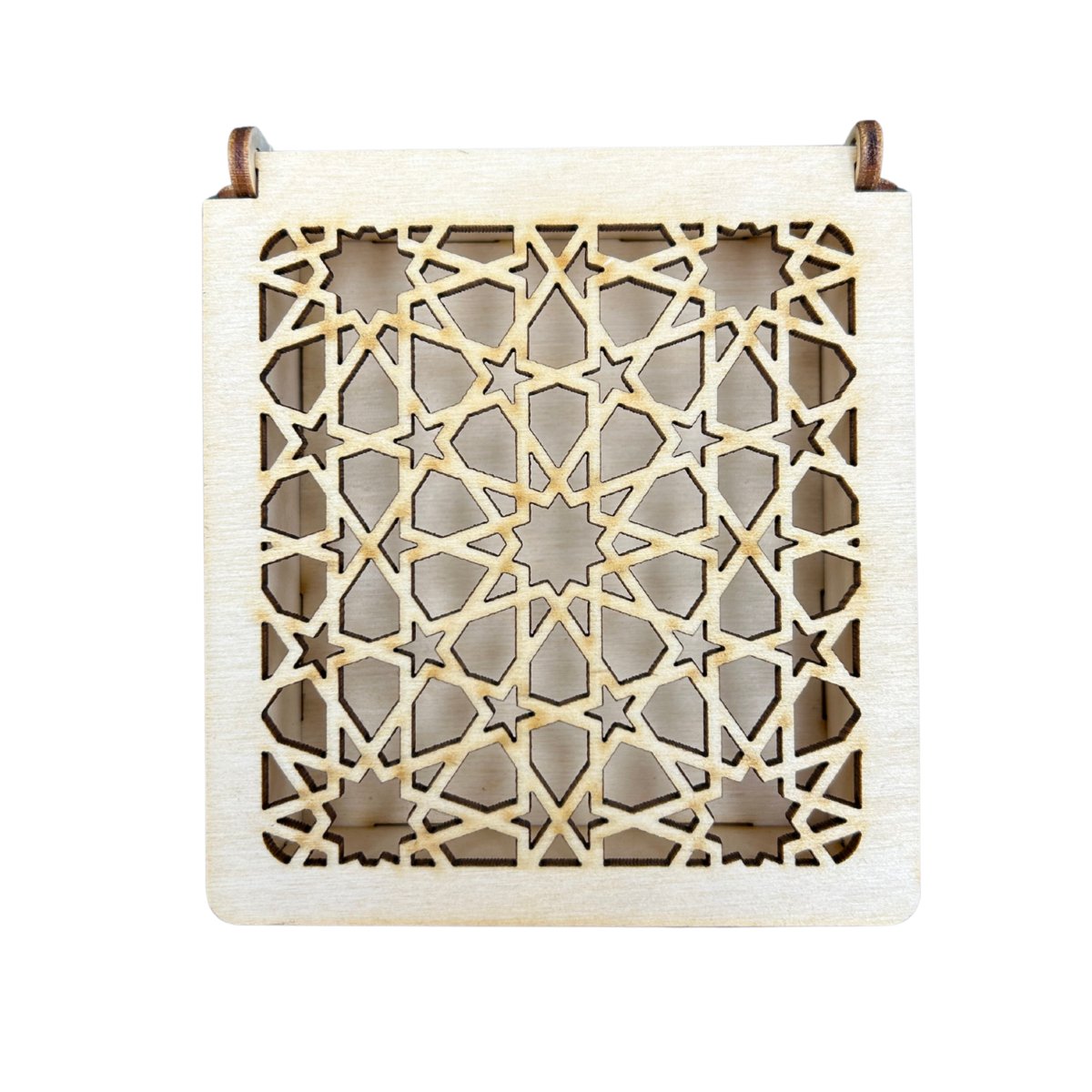 Drewniane Pudełko Ażurowe Szkatułka ze Sklejki Zamykane Decoupage na Prezent