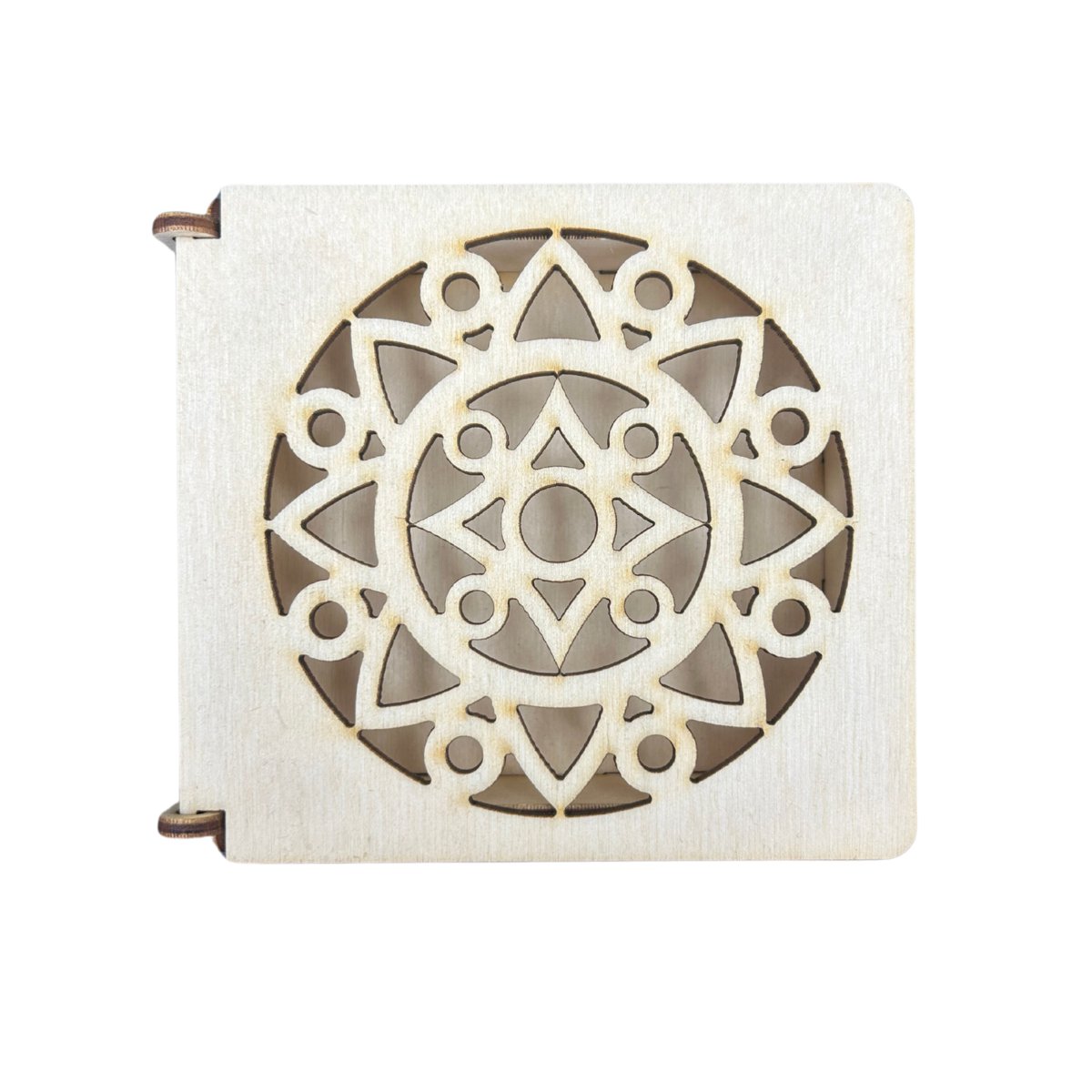 Drewniana Szkatułka Pudełko Ażurowe Zamykane do Decoupage na Prezent