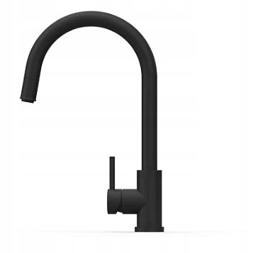 Bateria Kernau KWT 36.1 PO Matt Black wyciągana wylewka Perlator