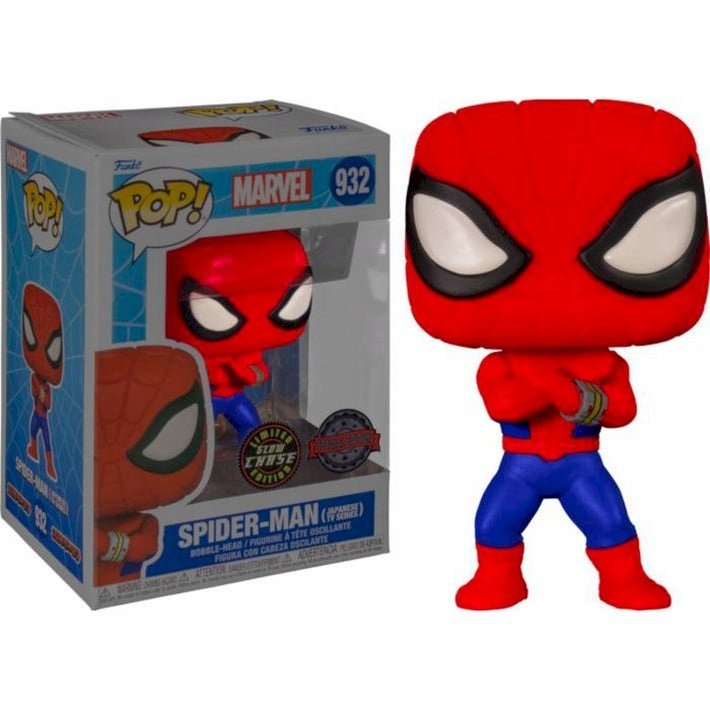 funko pop!  marvel spider-man 932 chase gitd