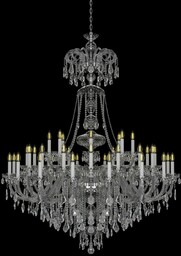 Żyrandol kryształowy pałacowy 40-ramienny - Elite Bohemia