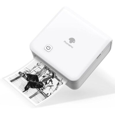 Drukarka etykiet Phomemo Phomemo M02 Pro Drukarka Termiczna Bluetooth 300dpi Do Zdjęć Naklejek Notatek Etykiet / Biała