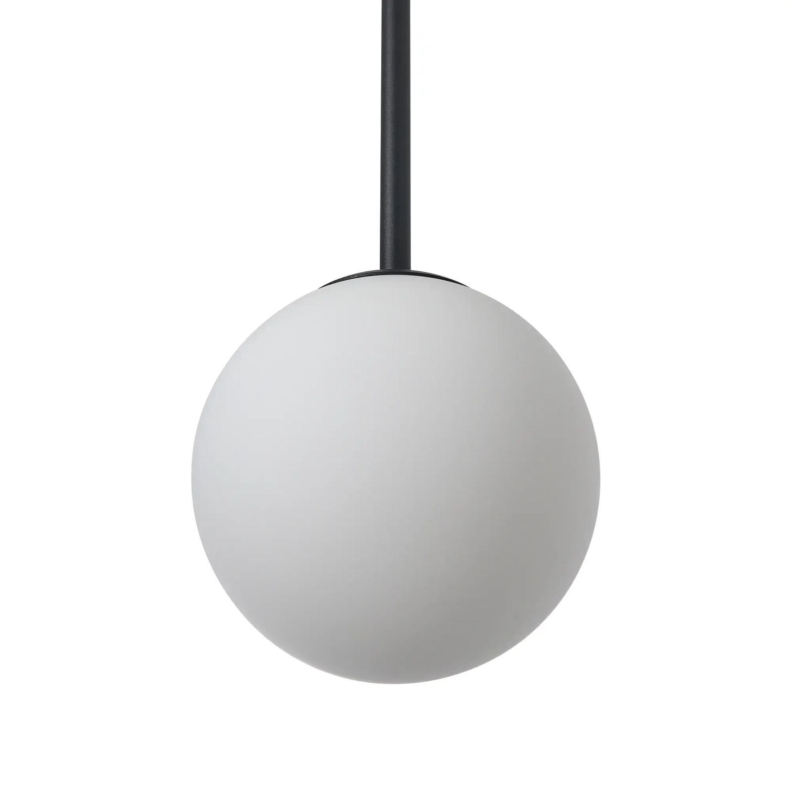Szklana lampa wisząca Bolti PL0112-BK Yaskr kulista biała czarna