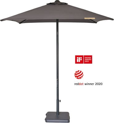 Parasol ogrodowy Eolo Pureti antracyt 2 x 2 m - Ezpeleta