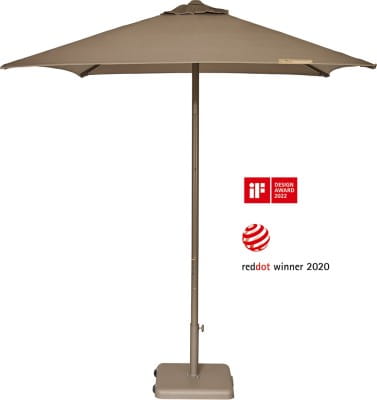 Parasol ogrodowy Eolo Pureti taupe 2,5 x 2,5 m - Ezpeleta