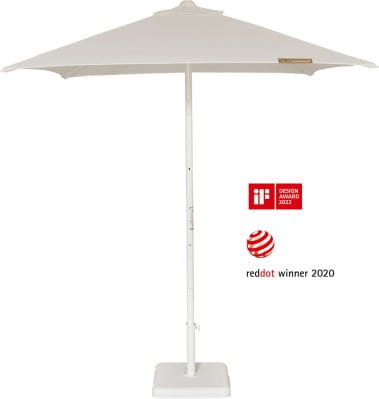 Parasol ogrodowy Eolo Pureti biały 2,5 x 2,5 m - Ezpeleta