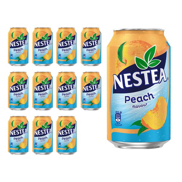 NESTEA BLACK TEA NAPÓJ HERBACIANY O SMAKU BRZOSKWINIOWYM 330ML X 12SZT