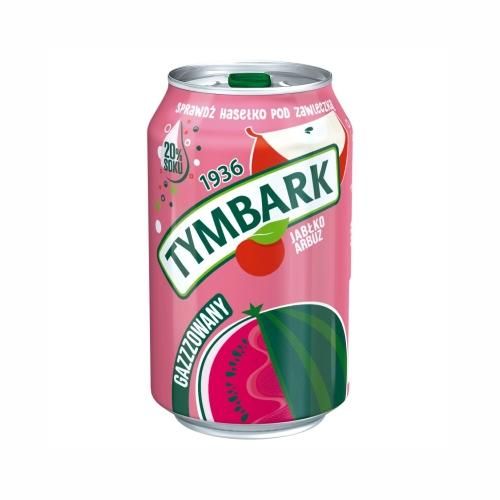 Tymbark napój gazowany jabłko arbuz 330ml 12szt