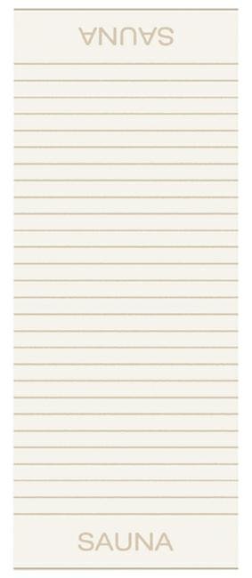 Ręcznik plażowy Balance Sauna 80x200 naturalny frotte 500g/m2 100% bawełna Cawoe