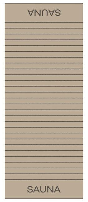 Ręcznik plażowy Balance Sauna 80x200 piaskowy frotte 500g/m2 100% bawełna Cawoe