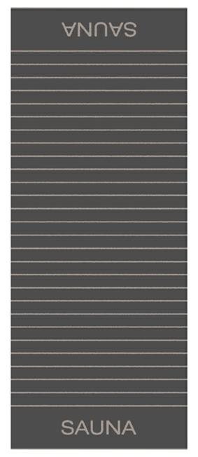 Ręcznik plażowy Balance Sauna 80x200 antracytowy frotte 500g/m2 100% bawełna Cawoe