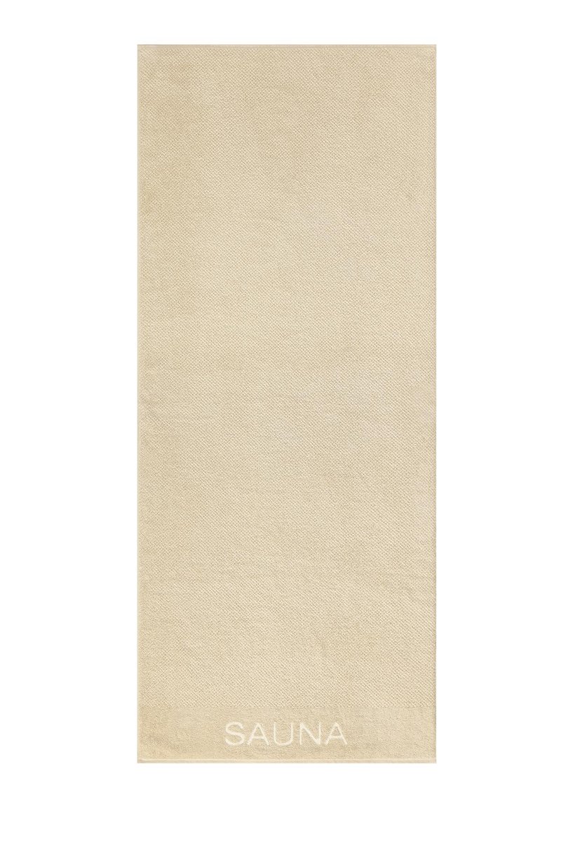 Ręcznik plażowy Pure 80x200 beżowy frotte frotte 500g/m2 100% bawełna Cawoe