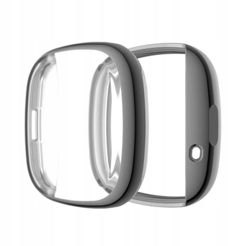 Etui Obudowa do Google Fitbit Versa 3 I Sense szare Pokrowiec Case