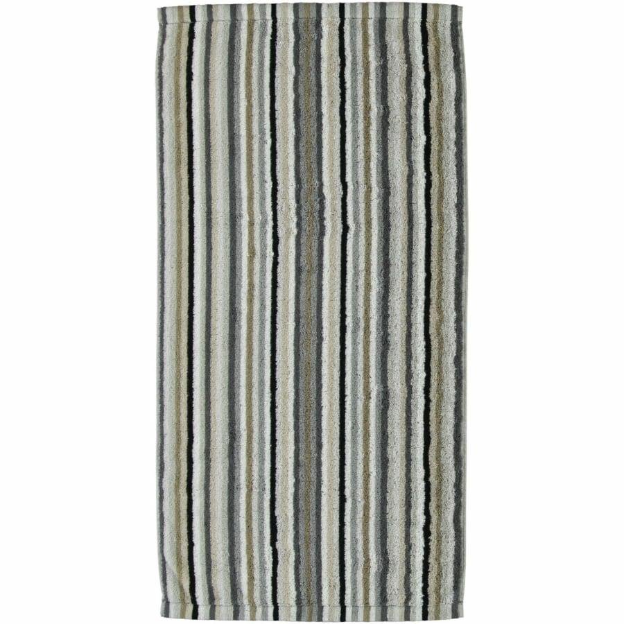 Ręcznik plażowy Stripes 70x180 żwirowy frotte 510g/m2 100% bawełna Cawoe
