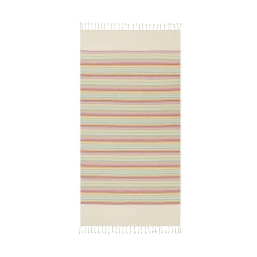 Ręcznik plażowy Lifestyle Hamam 90x180 wielokolorowy frotte 370g/m2 100% bawełna Cawoe