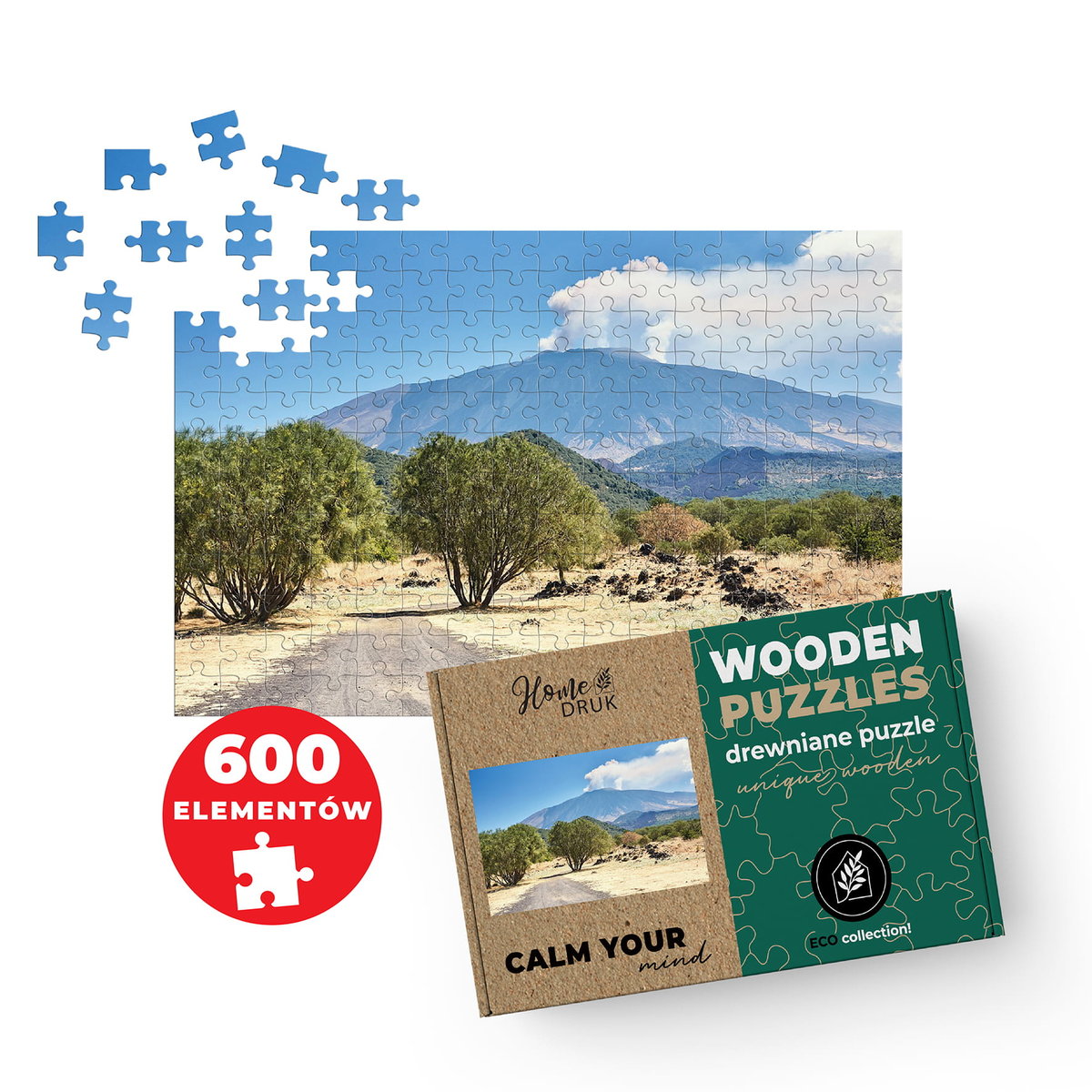 FOTO PUZZLE DREWNIANE z TWOJEGO ZDJĘCIA NA PREZENT 600 elementów 60x40cm